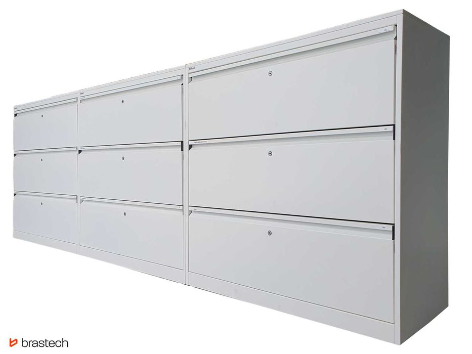 Szafa z szufladami 101x300x45 cm metalowy