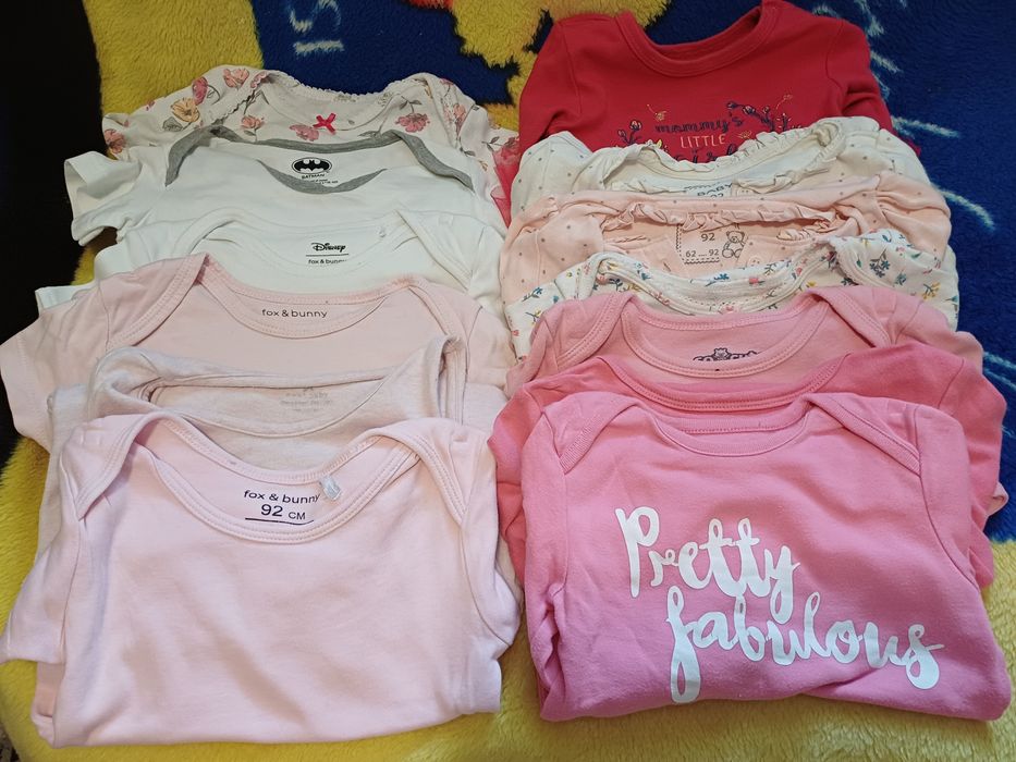 Body 13 sztuk rozmiar 92 dziewczynka z defektem