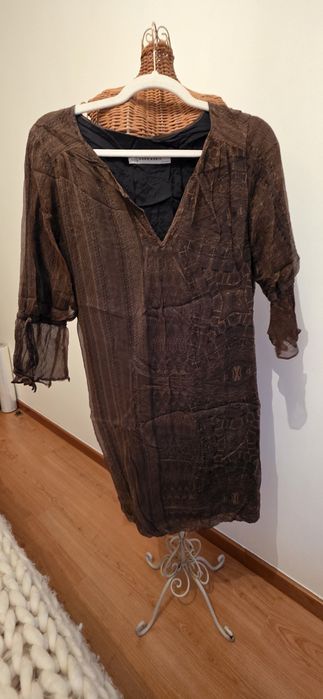 Vestido estampado Zara