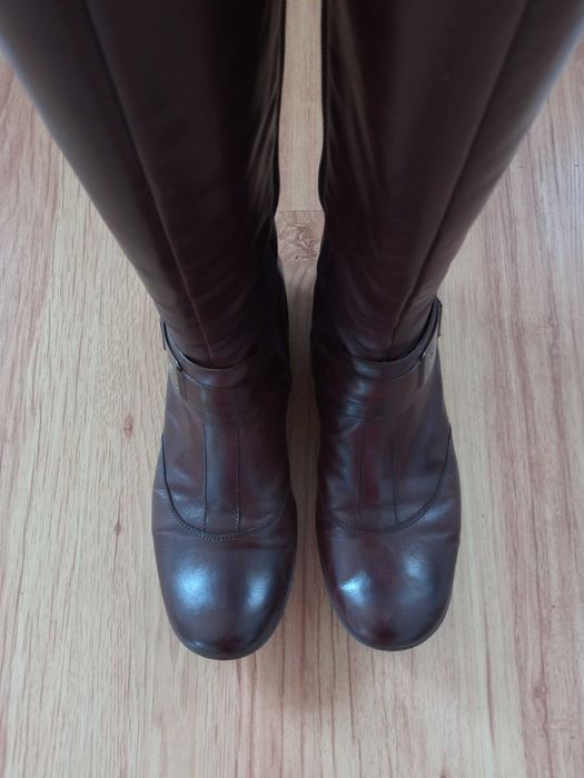 GINO ROSSI kozaczki damskie r. 37,5 oficerki skóra naturalna