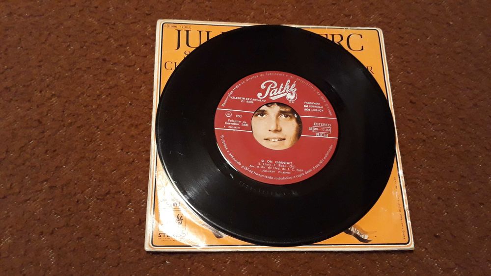 Julien Clerc - Si on chantait - single vinil - portes incluídos