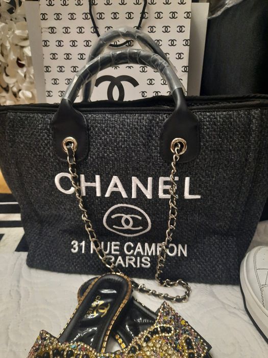 Torba.buty .klapki wzorowane na  chanel rozm 38 mozna osobno