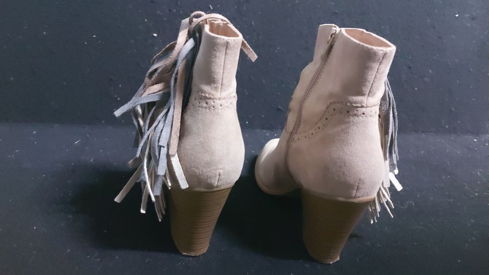 Buty damskie Botki rozmiar 40 zamszowe