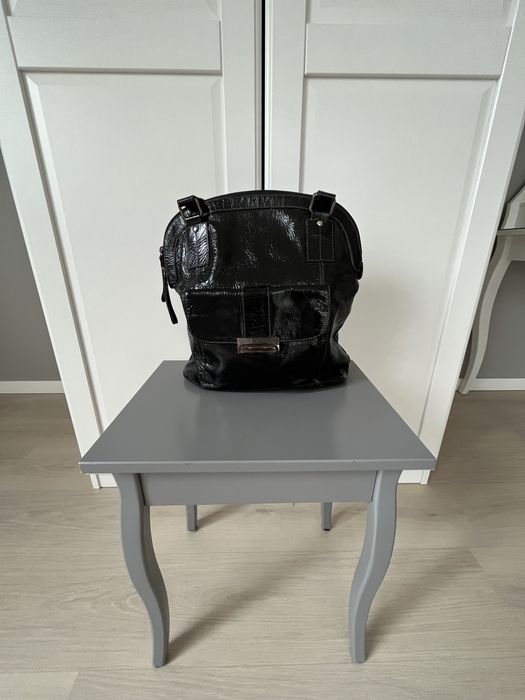 Torebka skórzana lakierowana Ochnik idealny stan