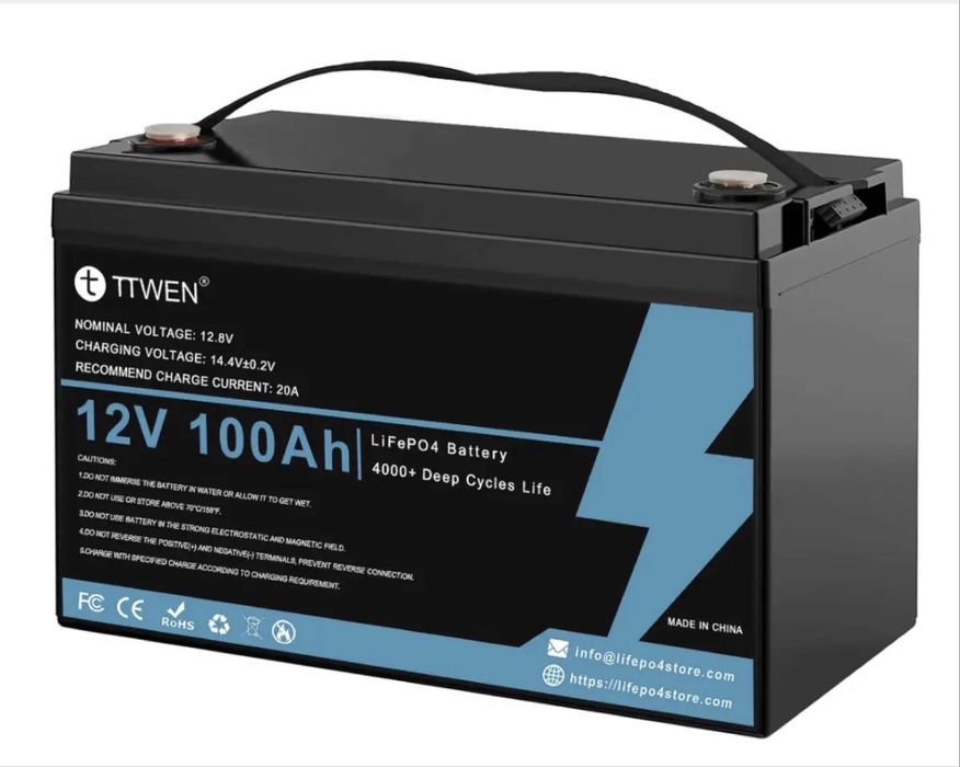 Lifepo4 100ah 12v ‼️( Літій залізо фосфат акб батарея)