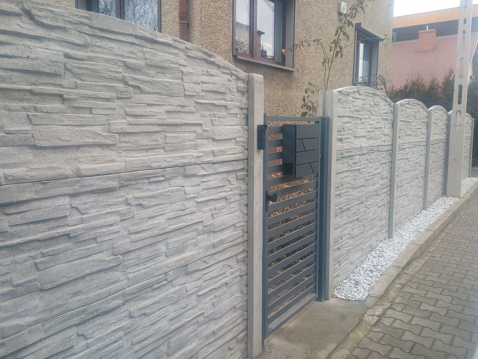 Ogrodzenie betonowe z montażem, szybko i solidnie