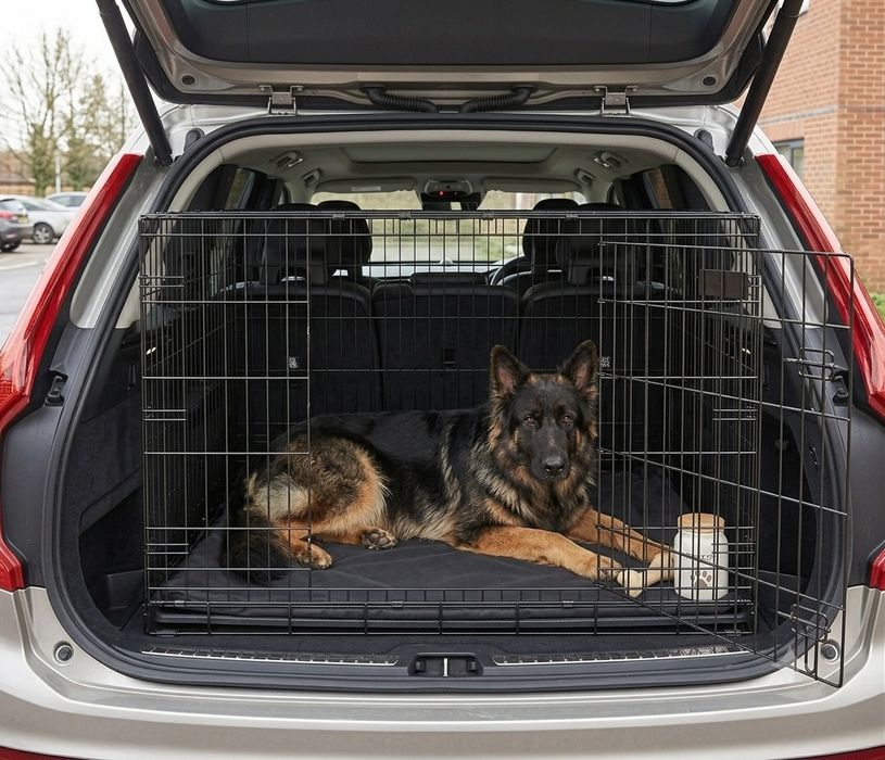 Duża klatka Dla Psa Owczarka Niemieckiego Labradora XL Do Samochodu Transporter Dla Zwierząt Składana