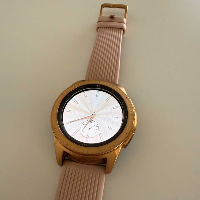 Smartwatch Samsung Galaxy Watch 42mm Rose Gold + Carregador