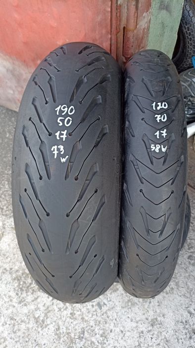Michelin road 5 6 120 140 150 160 180 190 200 17 мотошина резина скати покришки гума склад 2024