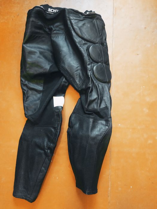 Шкіряні мото штани байкерські мотоциклетні