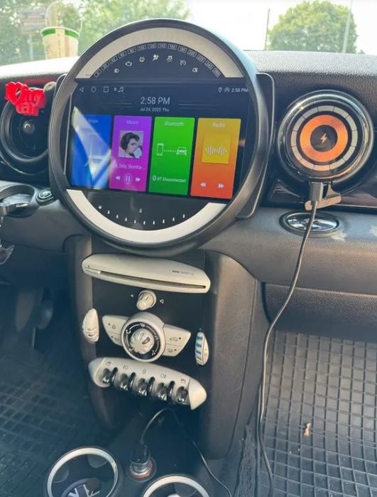 Rádio 4/64GB Mini R55 R56 R60 Android 14 (Novo)