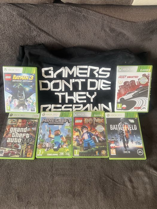 Zestaw gier xbox 360 harry, gta, minecraft