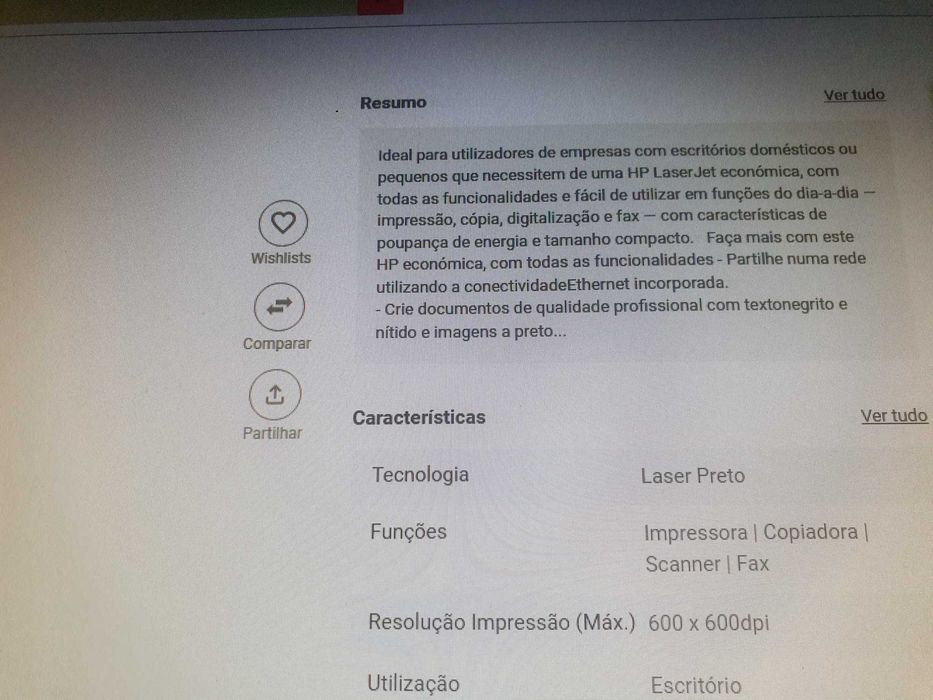Impressora HP LaserJet Pro M1212nf MFP