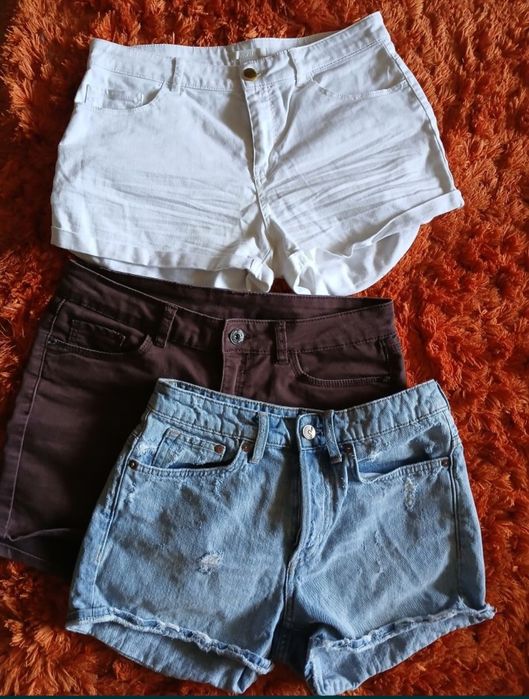 H&M Zestaw szortów jeansowych roz 36-38