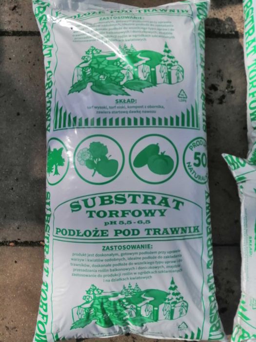 Ziemia ogrodowa uniwersalna 60l kora sosnowa torf kwaśny