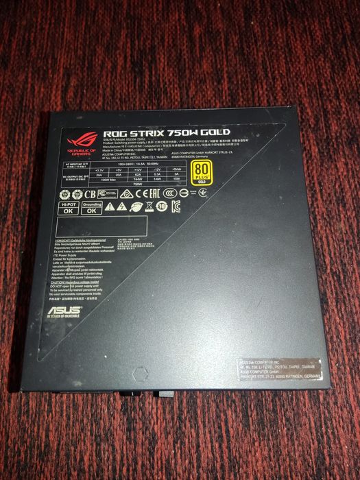 Блок живлення asus rog strix 750w 80+ gold