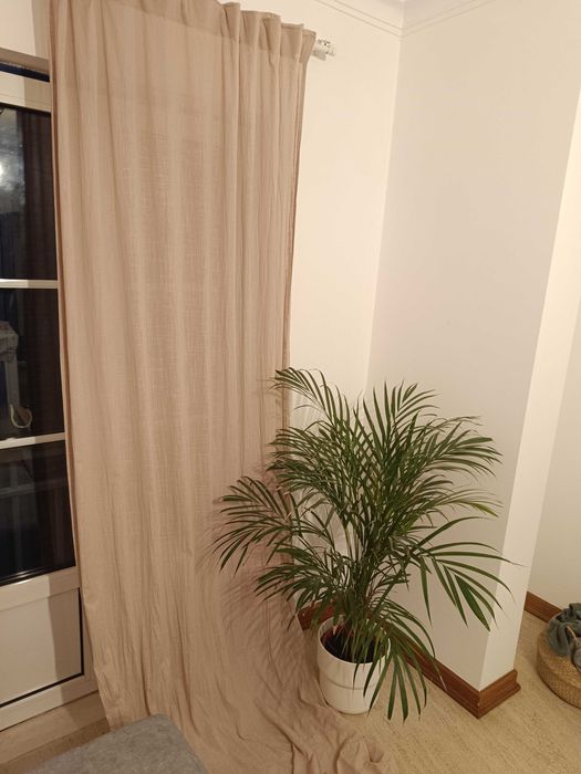 Cortinados e almofadas sala