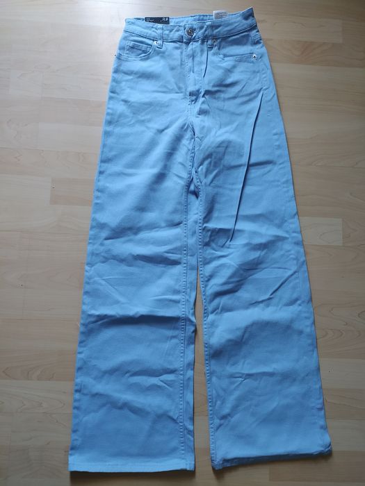 NOWE spodnie jeansowe damskie szerokie r. S H&M