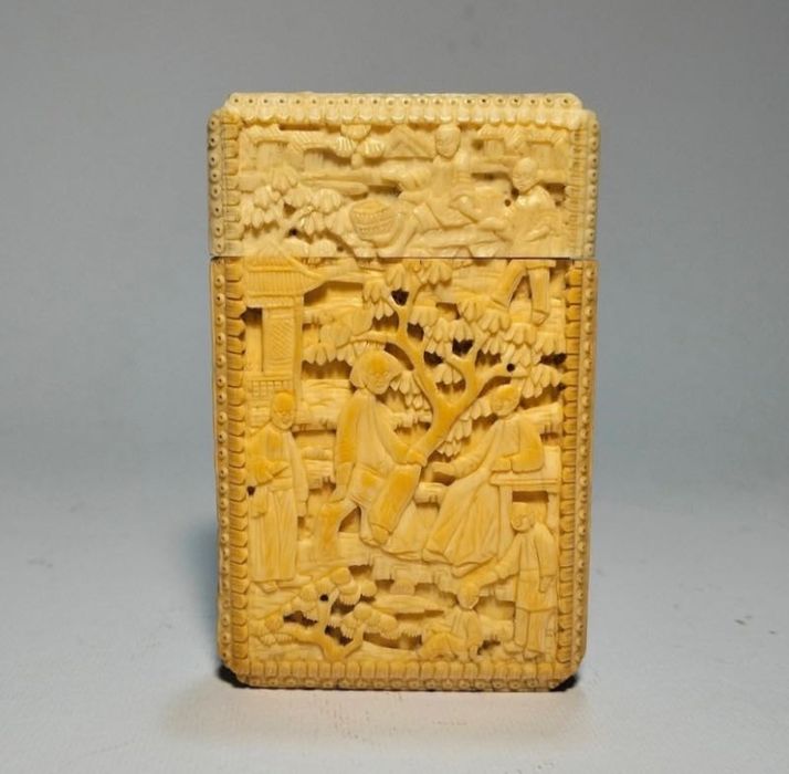 Invulgar Cartoneira Chinesa china Cantão Cantonesa. séc. XIX (A1)