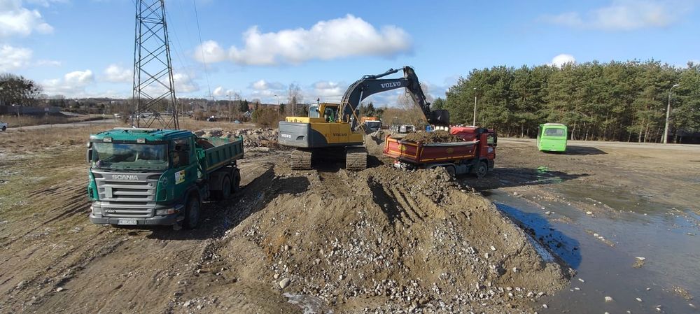 Usługi koparko-ładowarką, koparka, koparka gąsienicowa, mini koparka