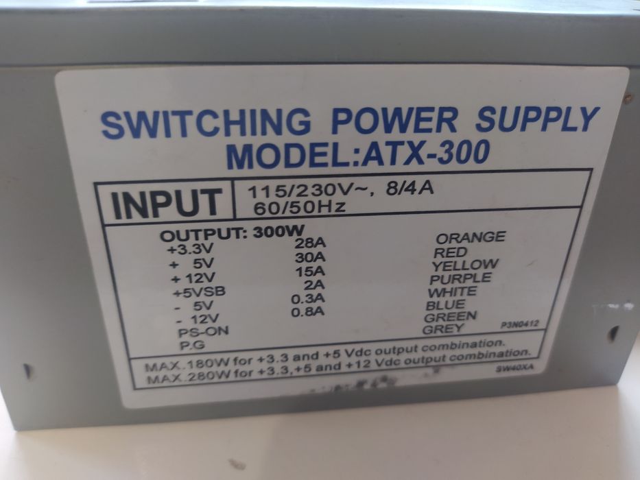Блок питания ПК.ATX-300
