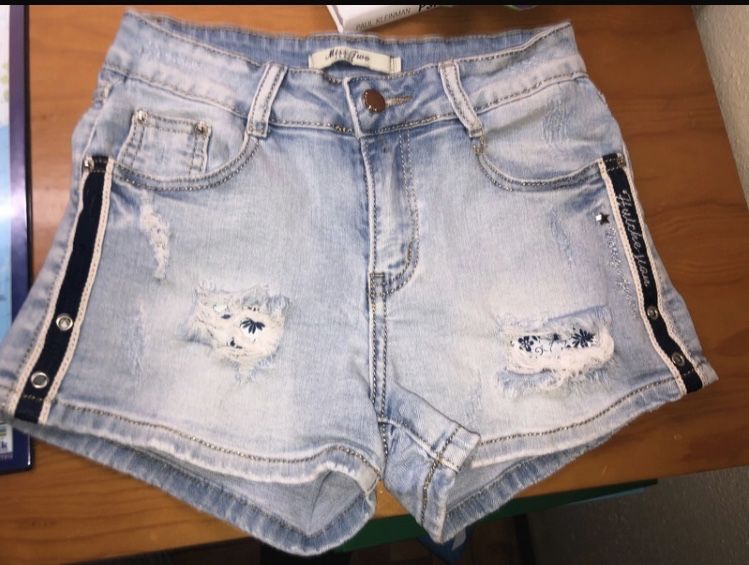 Calções de ganga azul claros64585673848323120