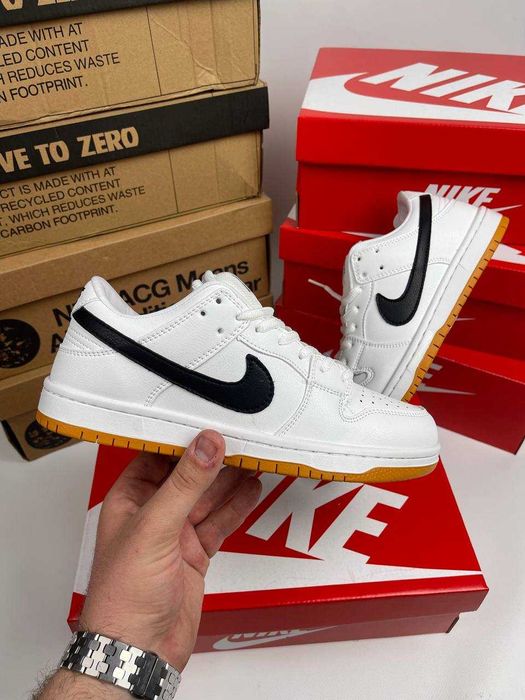 АКЦІЯ! Nike SB Dunk Low White Gum 38 39 40 41 42 43 44 найк данк