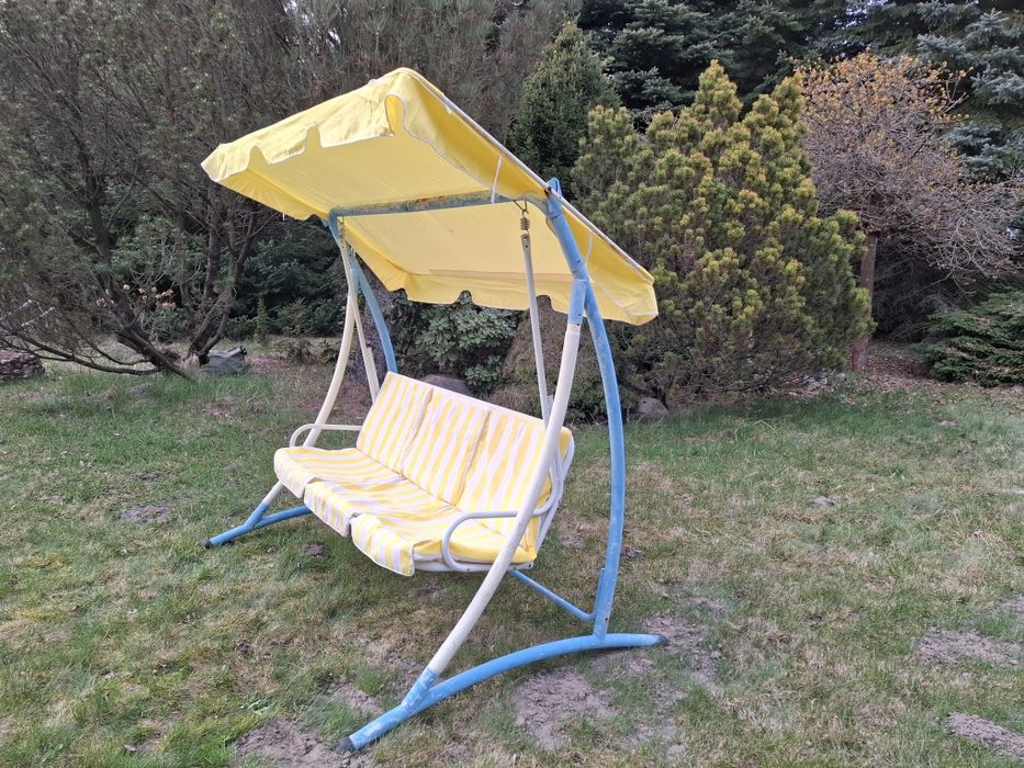 Huśtawka ogrodowa żółta