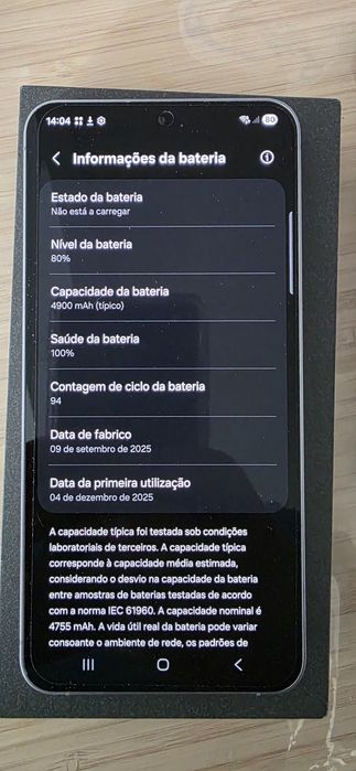 Samsung s25 FE fatura e garantia como novo