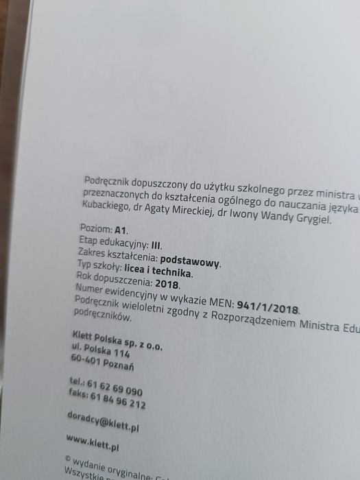 Podręcznik i ćwiczenia do niemieckiego