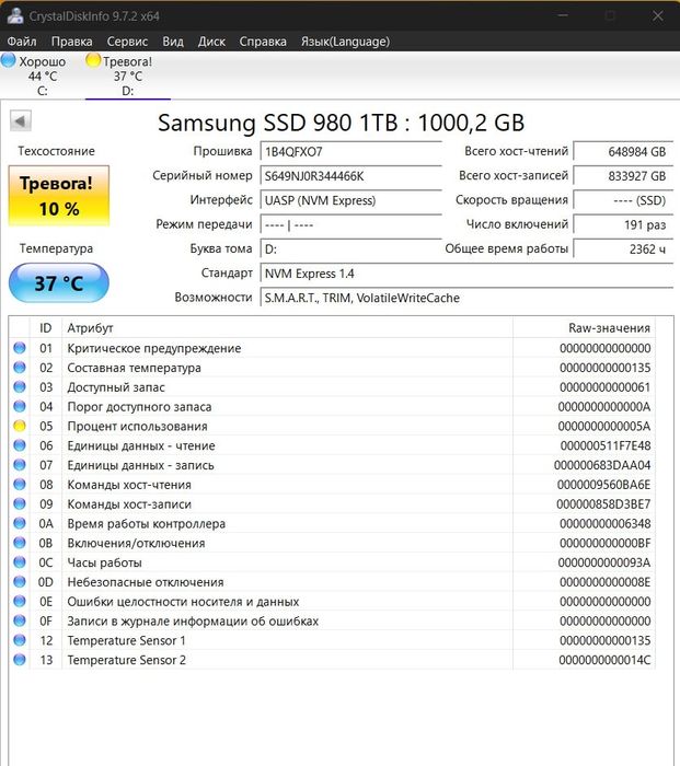 SSD M2 samsung 980 1 tb