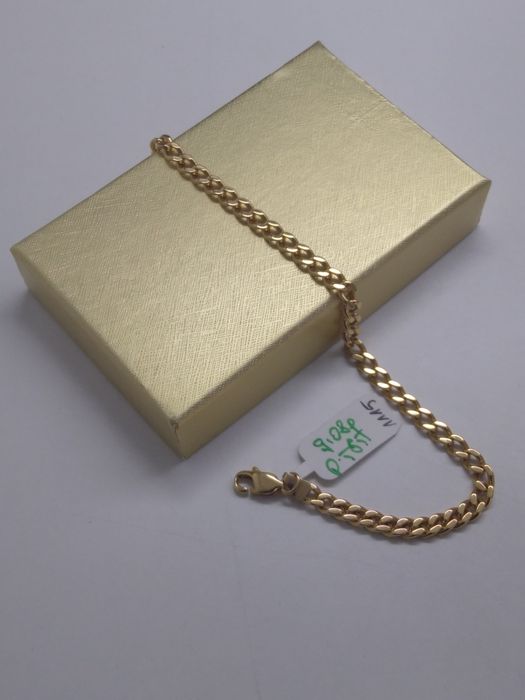 Złota bransoleta pancerka, złoto 585 długość 22,5cm (36M)