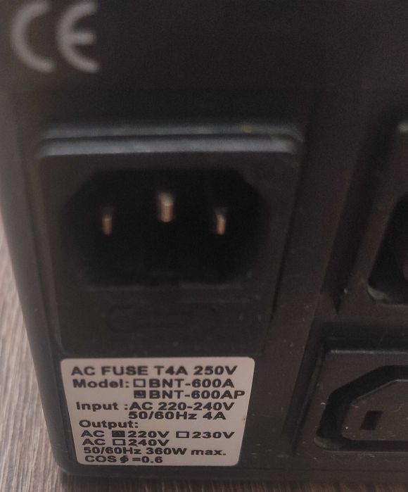 UPS POWERCOM BNT-600AP + мережевий фільтр (5 розеток)