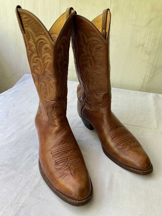 Кожаные ковбойские сапоги Justin,Made in USA