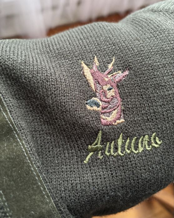 Colete de malha verde