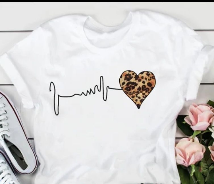 Camisola branca estampada Mulher -Tamanho L