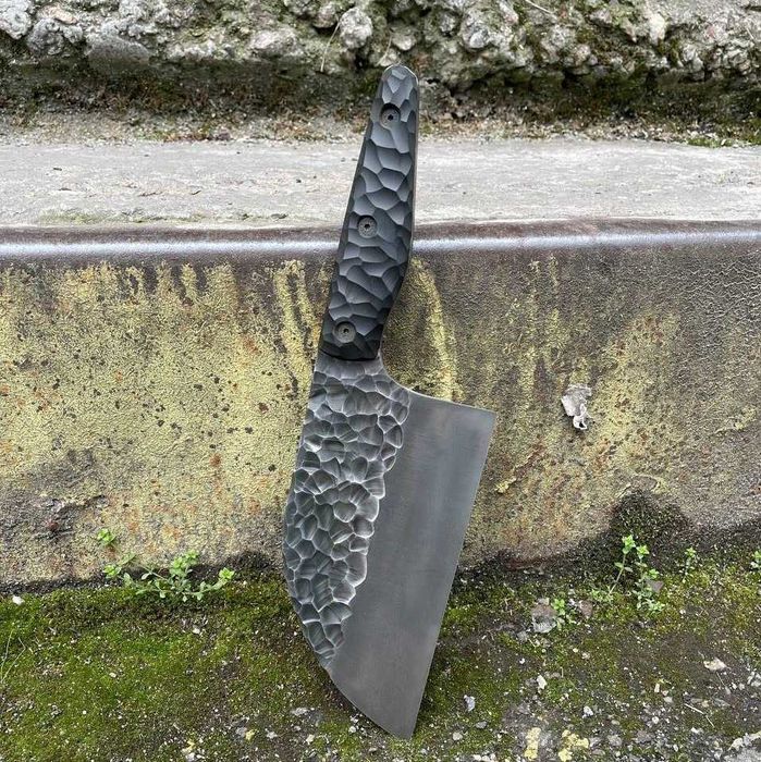 Кухонна сокира СЕРБ KN69 + мусат KN167 Кухонный топорик подарочный