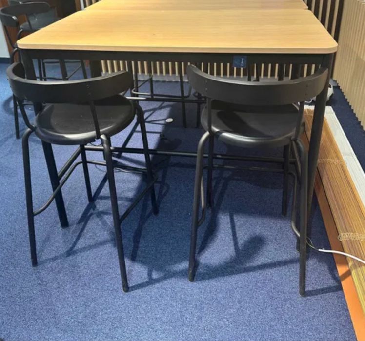 Stolik Stół i hokery krzesła Tommaryd Ikea stół barowy