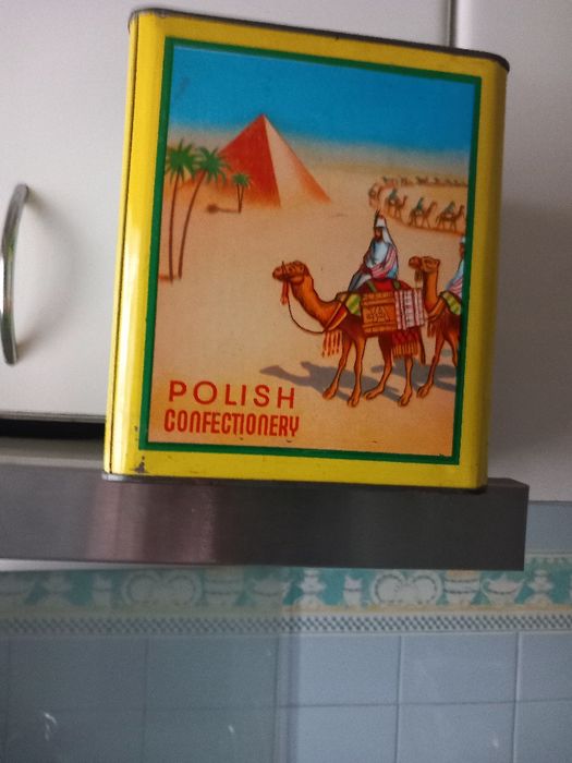 Lata antiga  polaca de rebuçados