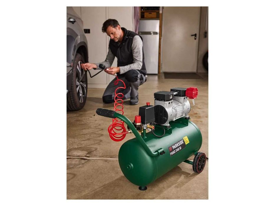 Compressor Silencioso 24L Parkside