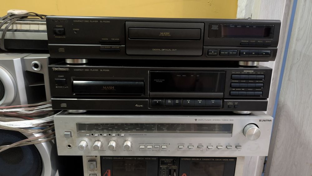 Zestaw sprzętu unitra JVC Technics po 35 zł sztuka tylko zestaw