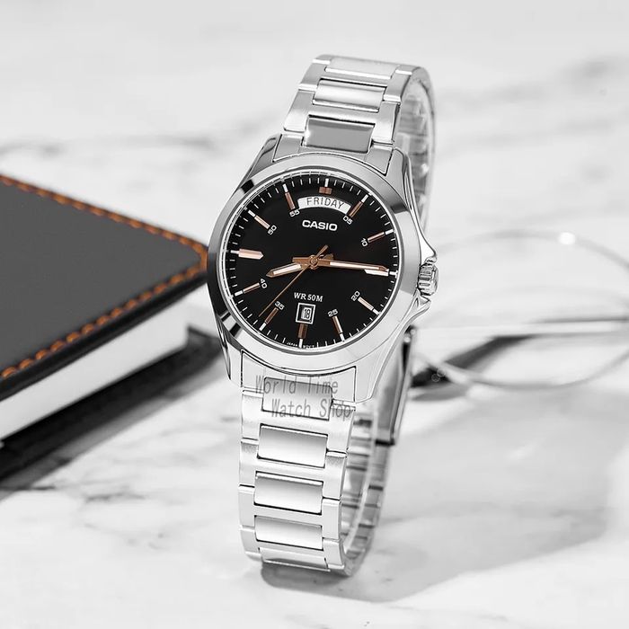 Чоловічий кварцовий годинник Casio MTP-1370 (Enticer) в оригінальній упаковці