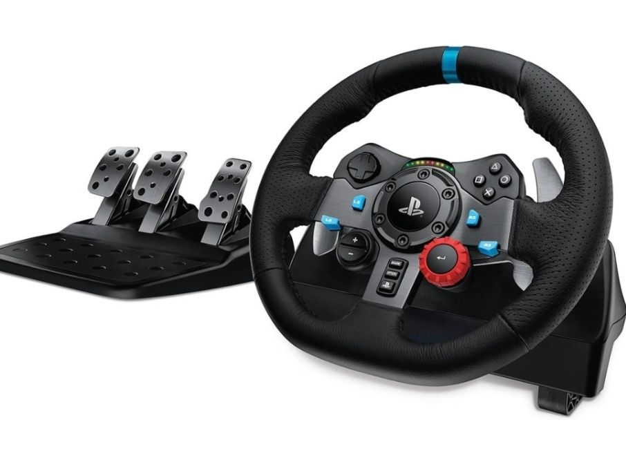 Logitech G29 + Pedais + Manete de Mudanças (PS4 / PS5 / PC)
