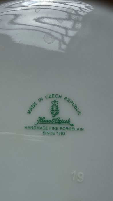 Колекційний порцеляновий сервіз Haas & Czjzek (Чехія, з 1792 р.)