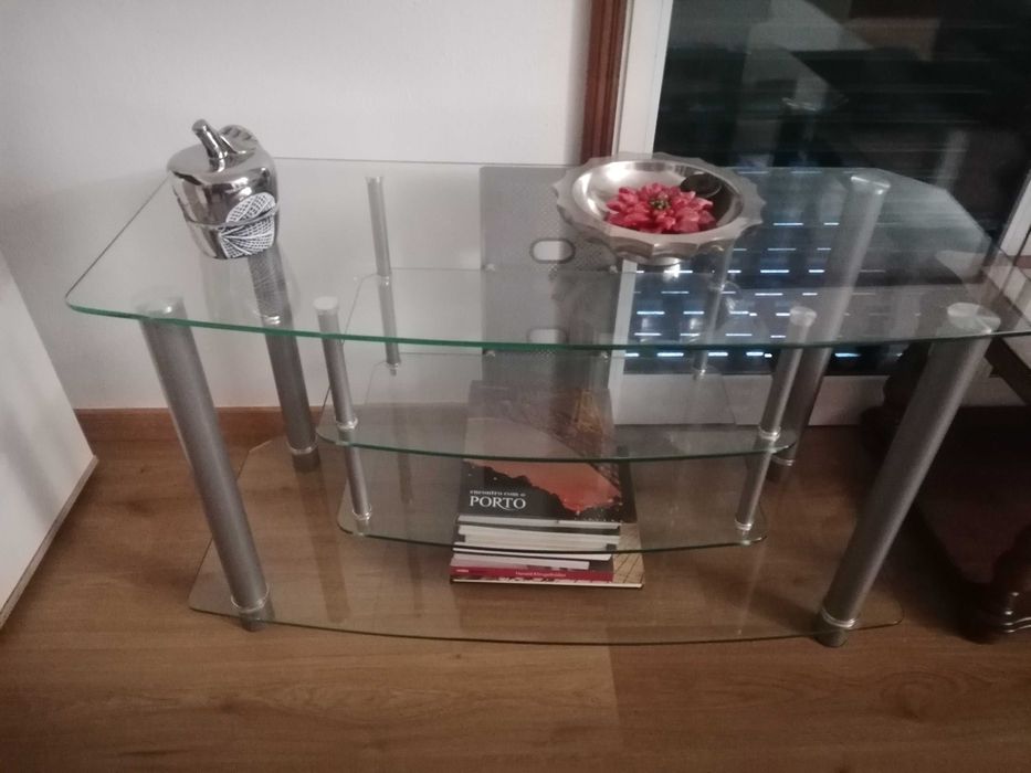 Vendo mesa vidro, como nova