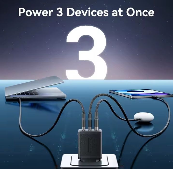 VENTION 65W- Блочок швидкісної зарядки.