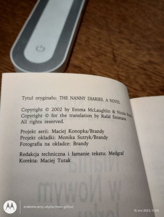 Niania w Nowym Jorku. Nicola Kraus, Emma Mc Laughlin