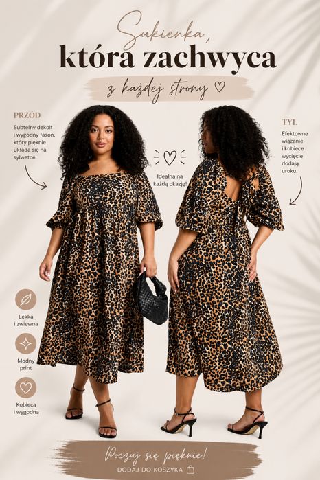 Piekna sukienka plus size duze rozmiary 46 48 50 52