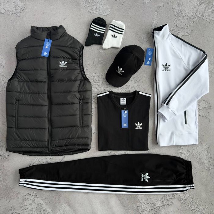 Чоловічий спортивний костюм адідас Adidas набір [5в1] [xs-3xl]