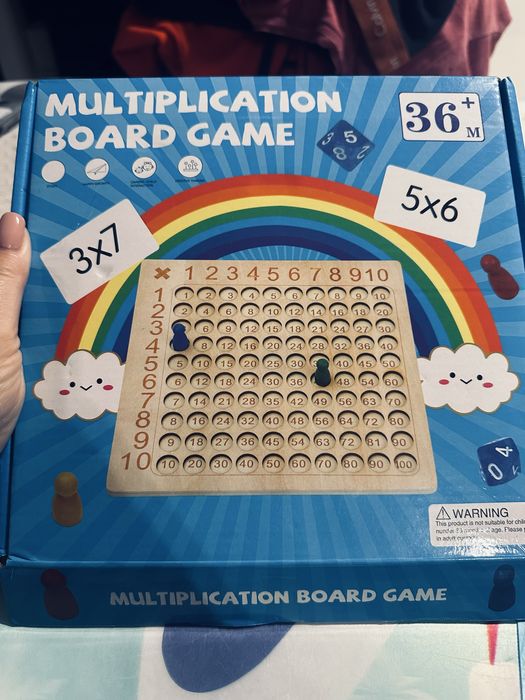 Gra drewniana Mnożenie 36+